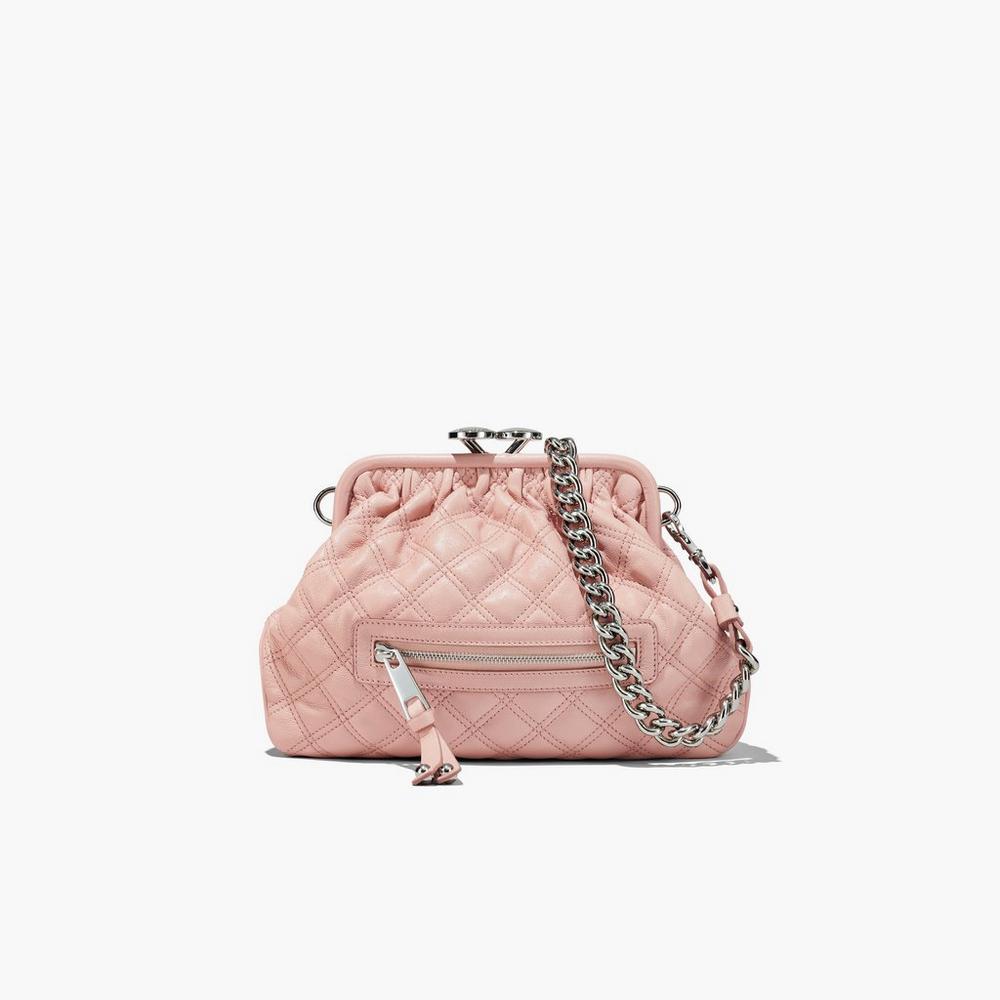 Marc Jacobs Re-Edition Quilted Leather Little Women\'s Stam Bag Rose  Australia |  KIU-732519