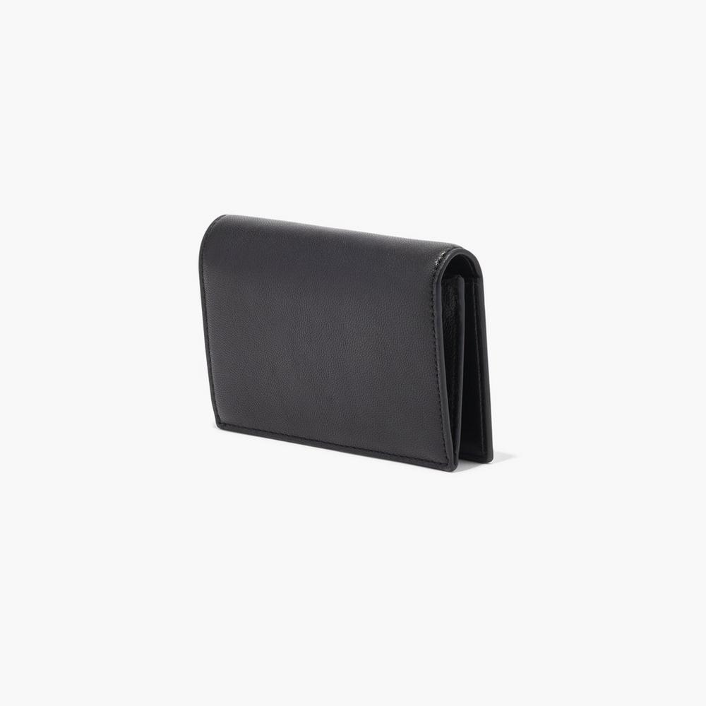 Marc Jacobs Slim 84 Bifold Women's Small Wallets Black  Australia |  DEV-965034