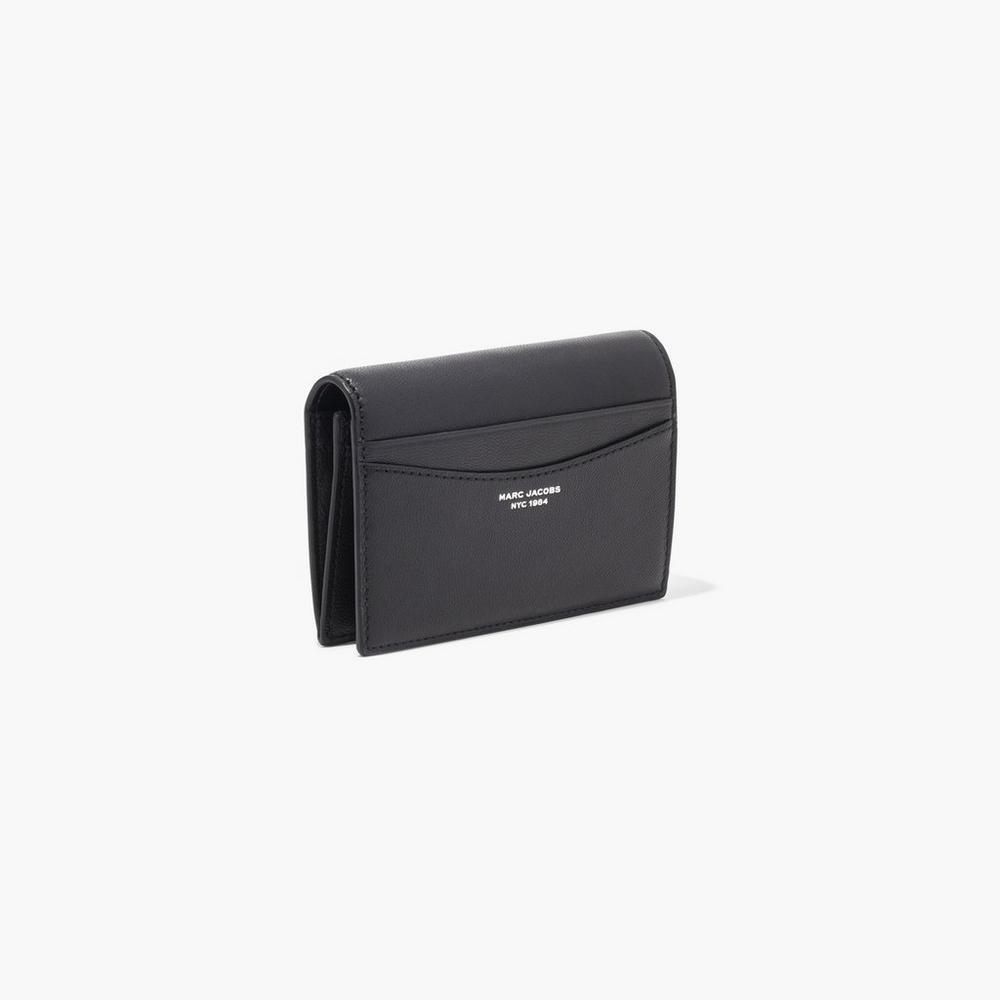 Marc Jacobs Slim 84 Bifold Women's Small Wallets Black  Australia |  DEV-965034