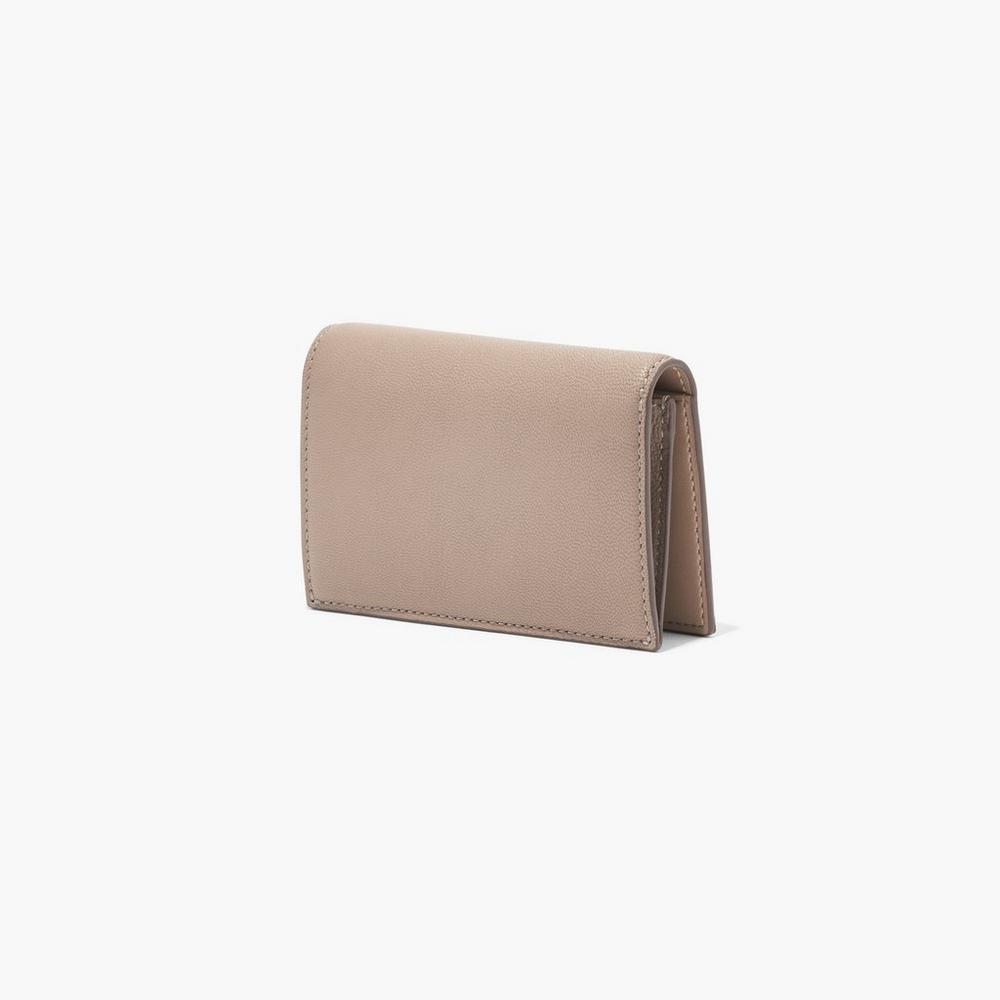 Marc Jacobs Slim 84 Bifold Women's Small Wallets Cement Brown  Australia |  TGS-780346