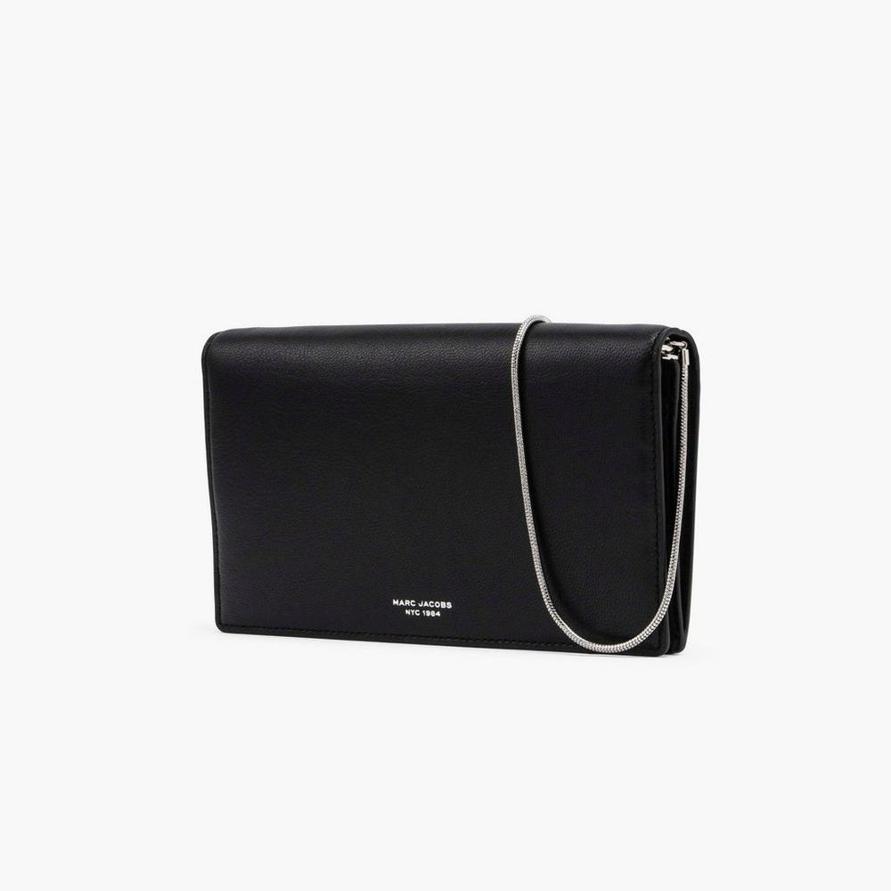 Marc Jacobs Slim 84 Women's Small Wallets Black  Australia |  SAX-016257