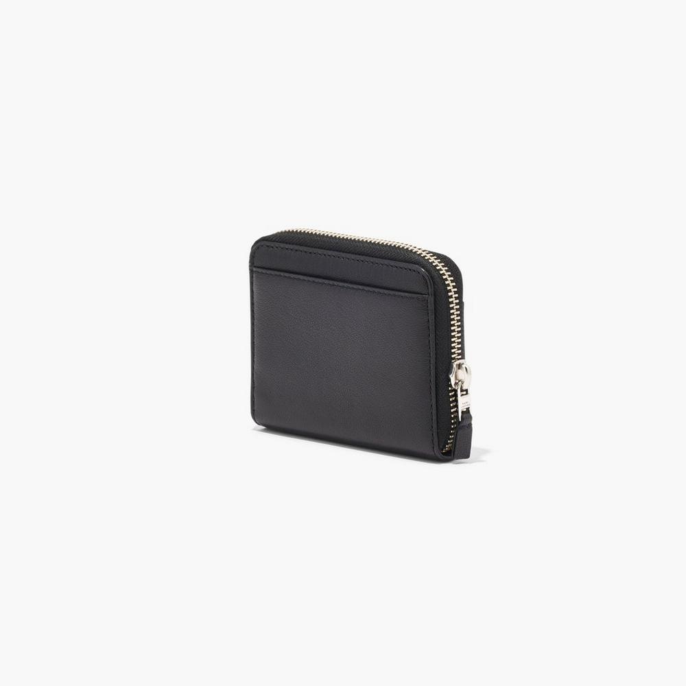 Marc Jacobs Slim 84 Zip Around Women's Small Wallets Black  Australia |  FNV-670918