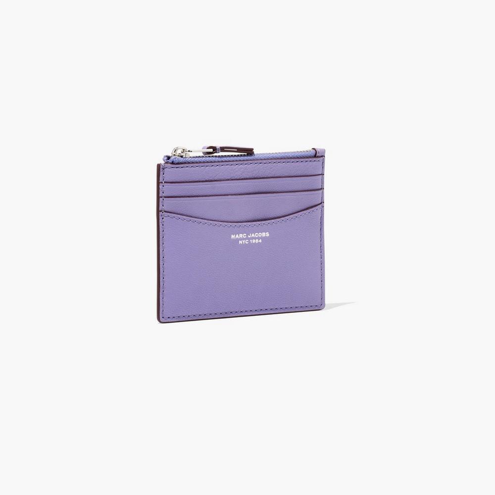 Marc Jacobs Slim 84 Zip Women's Card Case Daybreak Purple  Australia |  FAZ-316925