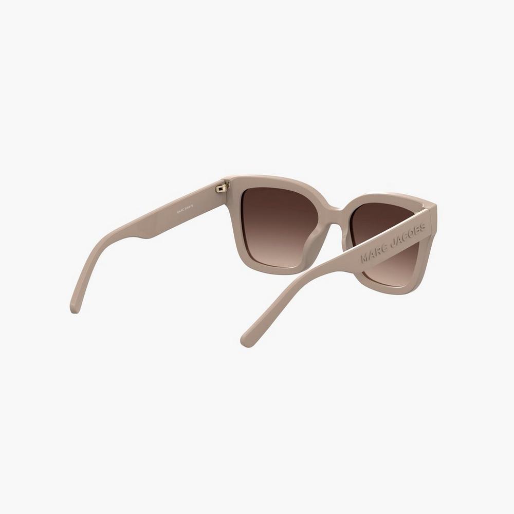 Marc Jacobs Square Women's Sunglasses Beige  Australia |  JQO-087263