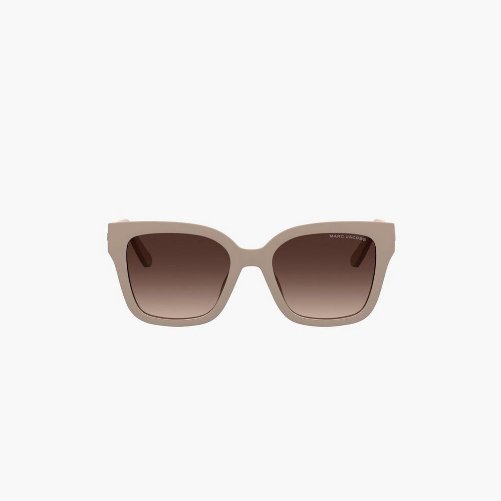 Marc Jacobs Square Women's Sunglasses Beige  Australia |  JQO-087263