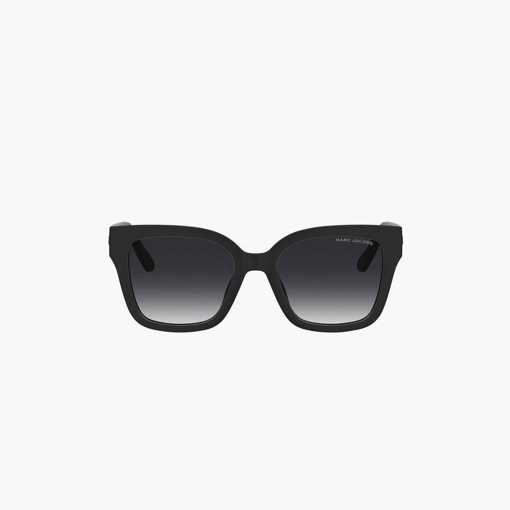 Marc Jacobs Square Women's Sunglasses Black  Australia |  FRS-759041