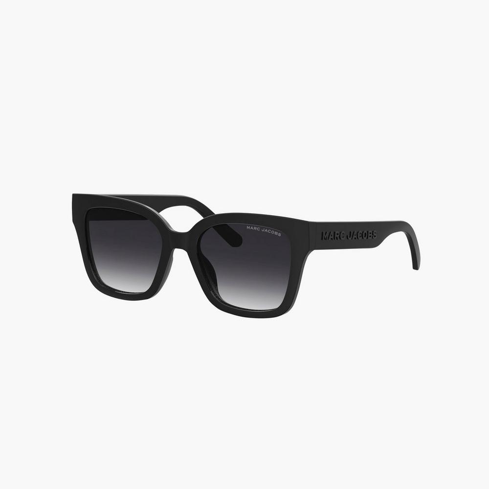 Marc Jacobs Square Women\'s Sunglasses Black  Australia |  FRS-759041