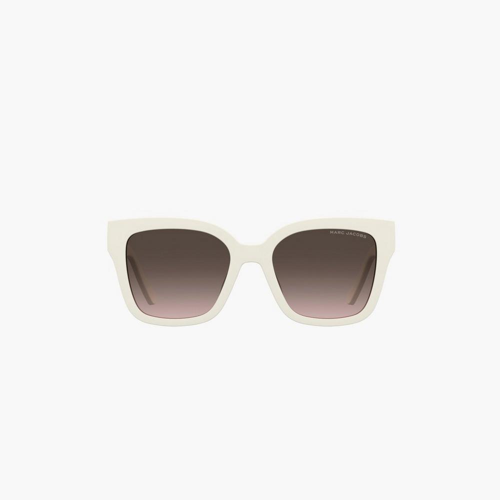 Marc Jacobs Square Women's Sunglasses Ivory  Australia |  TIA-018673