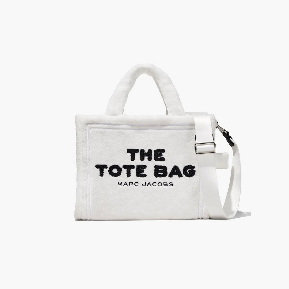 Marc Jacobs Terry Medium Women\'s Tote Bag White  Australia |  GCV-254068