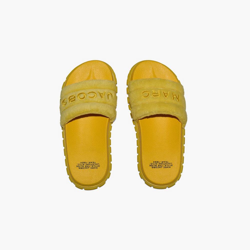 Marc Jacobs Terry Women's Slide Golden Yellow  Australia |  VMN-930574