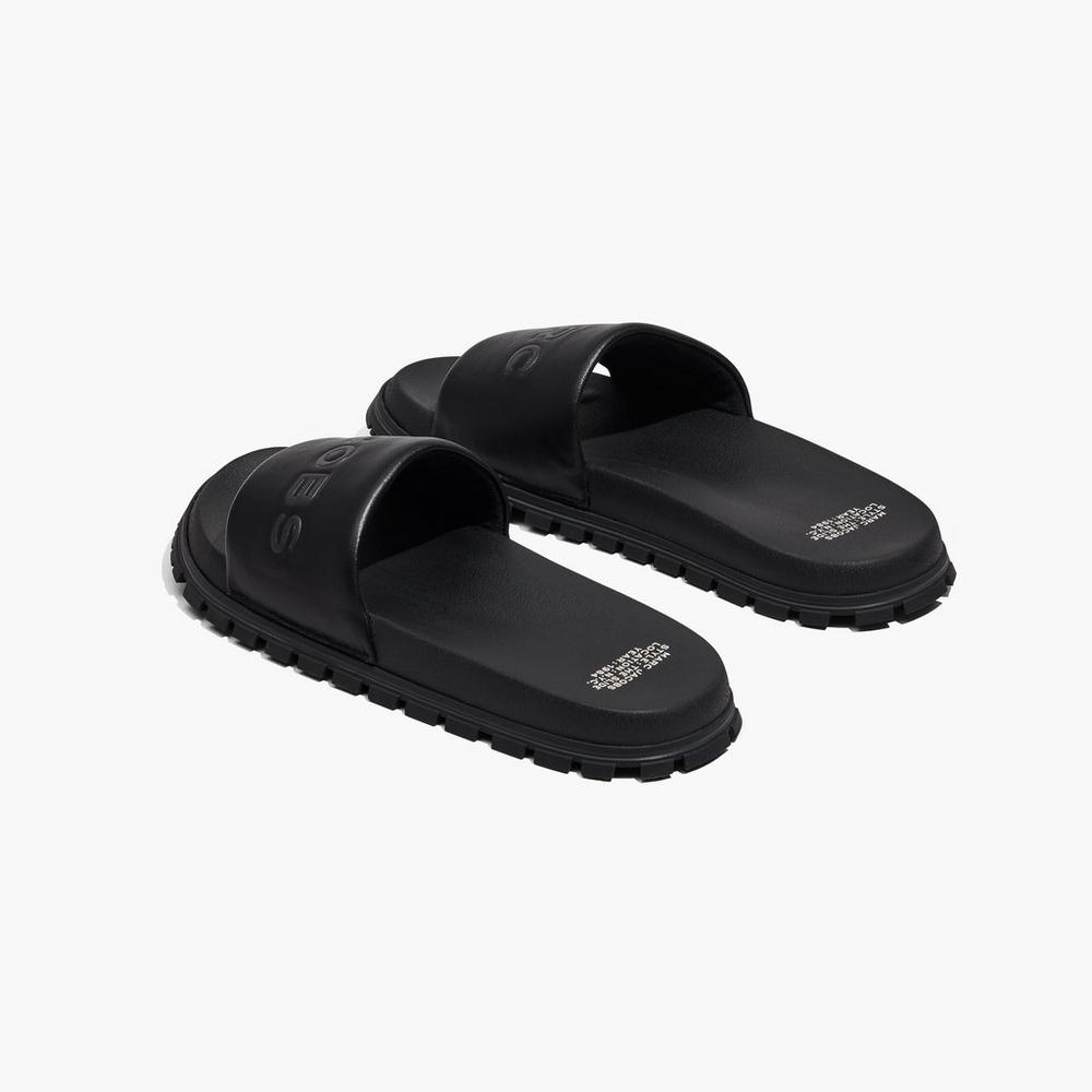 Marc Jacobs The Women's Slide Black  Australia |  PET-038142