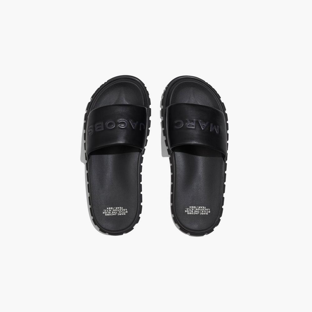 Marc Jacobs The Women's Slide Black  Australia |  PET-038142