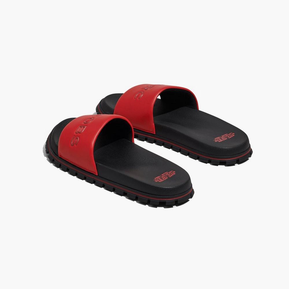 Marc Jacobs The Women's Slide Red  Australia |  PCG-853071