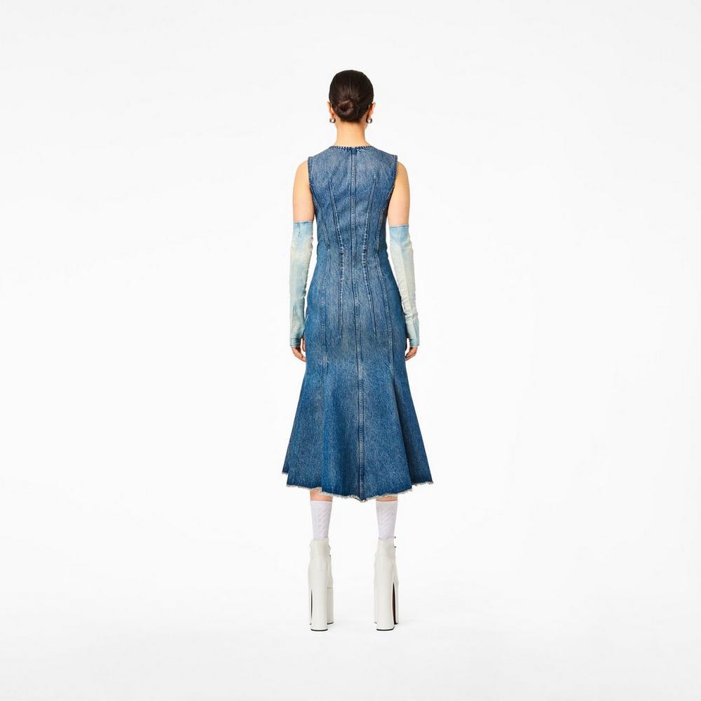 Marc Jacobs Wave Denim Women's Dress Swell Denim Blue  Australia |  YXI-690872