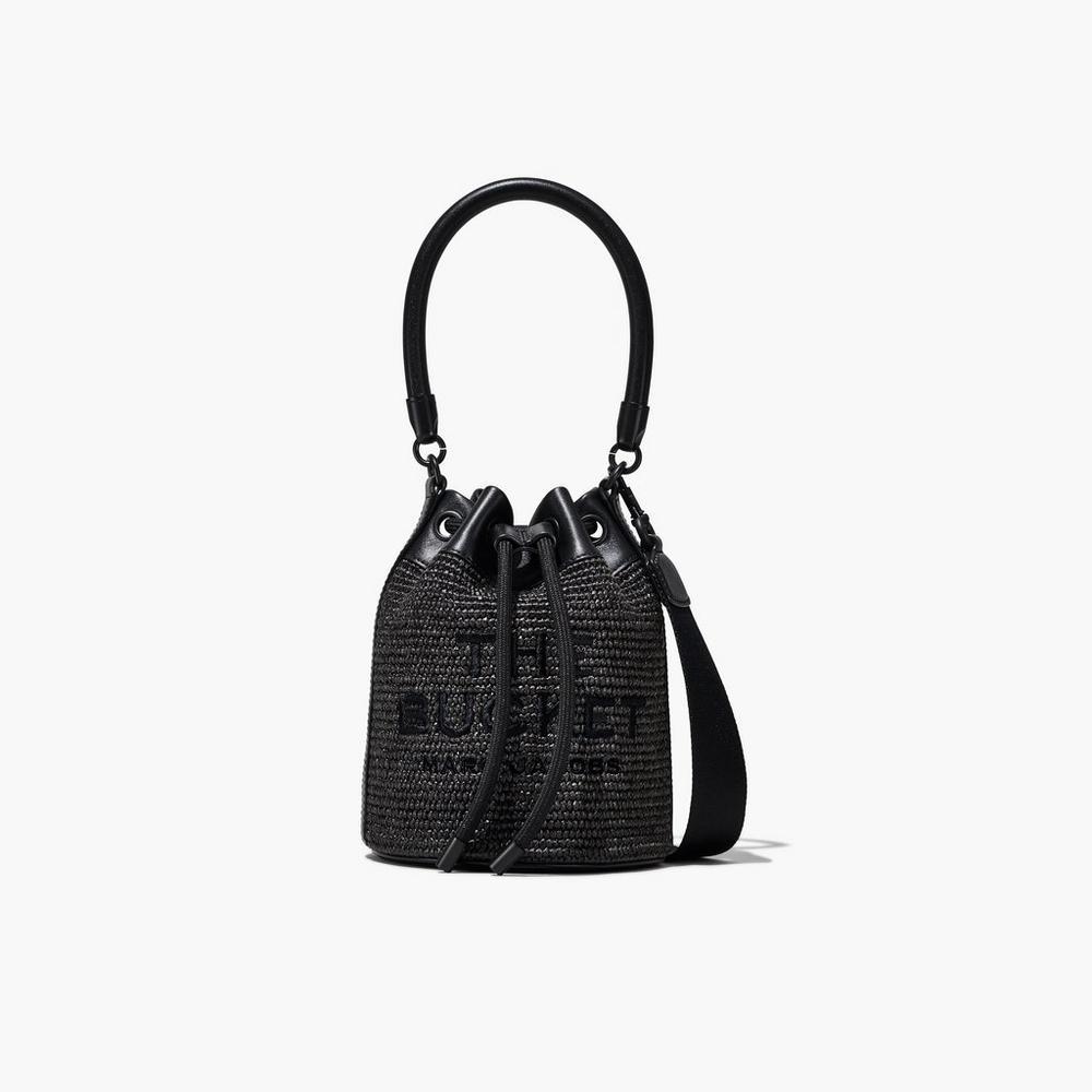 Marc Jacobs Woven DTM Women\'s Bucket Bag Black  Australia |  UDE-856970