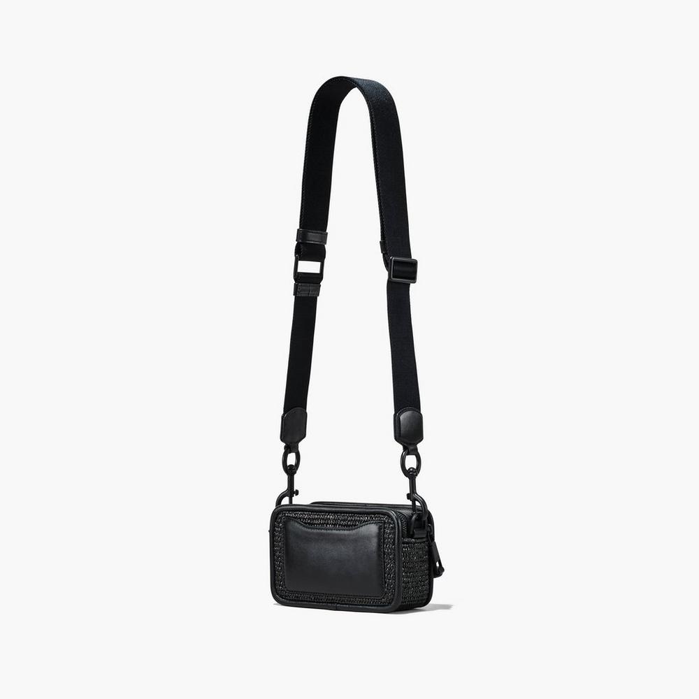 Marc Jacobs Woven DTM Women's Crossbody Bags Black  Australia |  RNK-462035