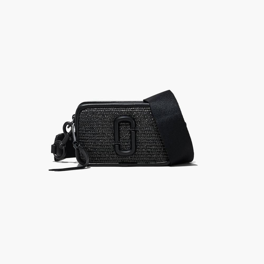 Marc Jacobs Woven DTM Women\'s Crossbody Bags Black  Australia |  RNK-462035