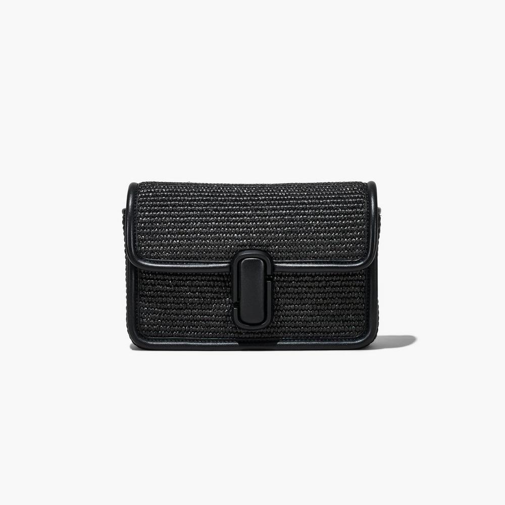 Marc Jacobs Woven J Marc Women's Shoulder Bag Black  Australia |  FGM-035479