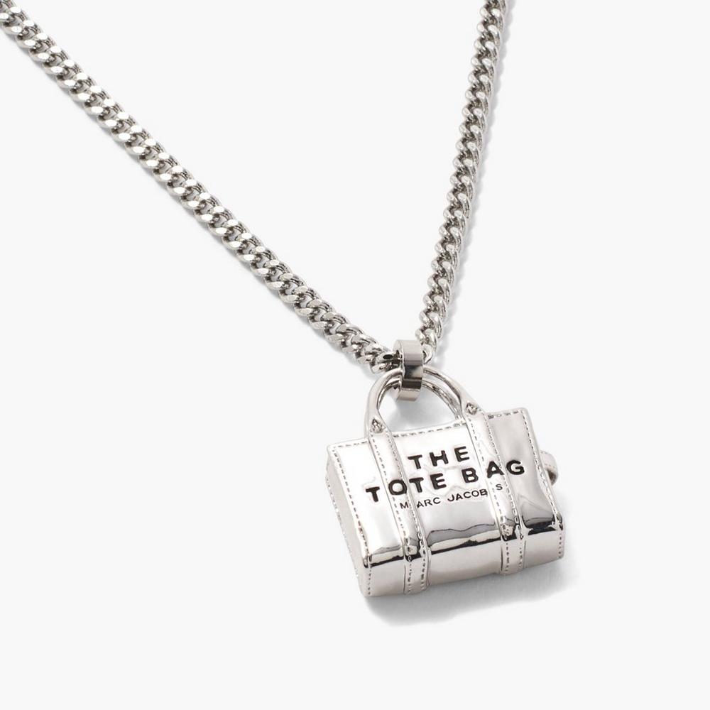 Marc Jacobs Charm Women's Necklace Light Antique Silver Australia | PJE-732615