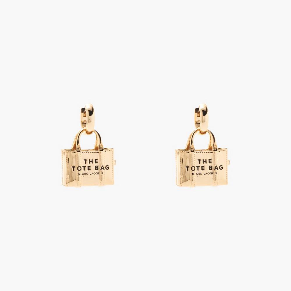 Marc Jacobs Charms Women's Earrings Light Antique Gold Australia | TGA-768015