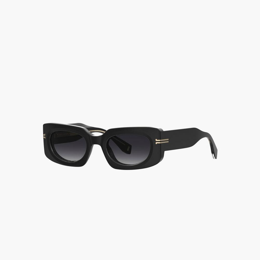 Marc Jacobs Icon Rectangular Women's Sunglasses Black Australia | EAN-069513