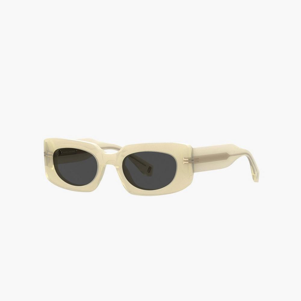 Marc Jacobs Icon Rectangular Women's Sunglasses Yellow Australia | RSU-208164