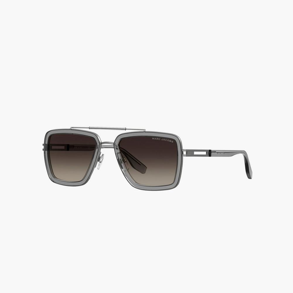 Marc Jacobs Icon Square Pilot Women's Sunglasses Grey Australia | RUS-781632