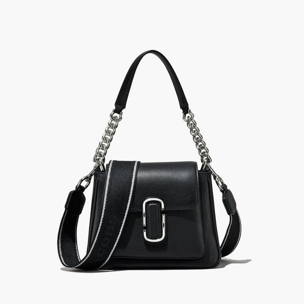 Marc Jacobs J Marc Chain Mini Women's Satchel Black / Silver Australia | DQZ-563849