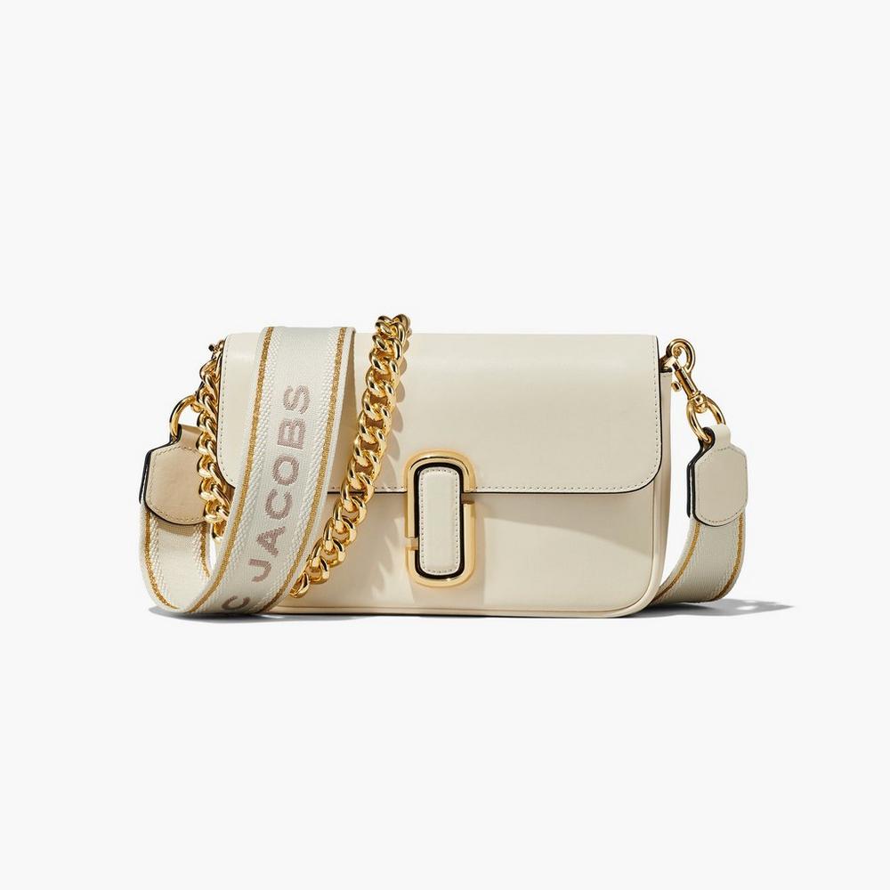 Marc Jacobs J Marc Soft Women's Shoulder Bag Cloud White Australia | ZOY-051289