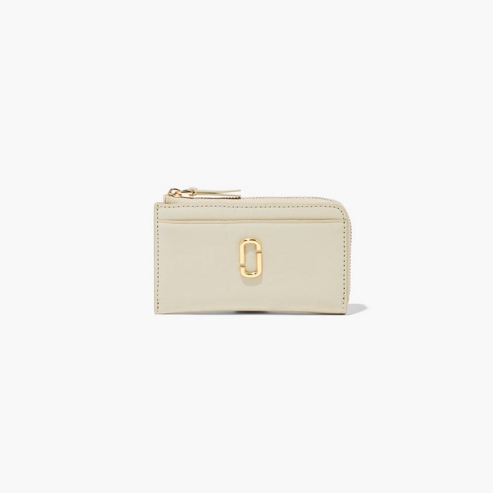 Marc Jacobs J Marc Top Zip Multi Women's Small Wallets Cloud White Australia | OEZ-780965