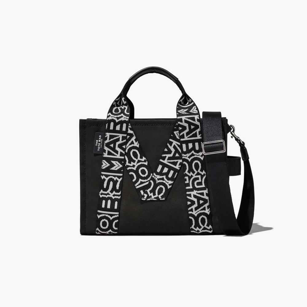 Marc Jacobs M Medium Women's Tote Bag Black / White Australia | GRS-732486