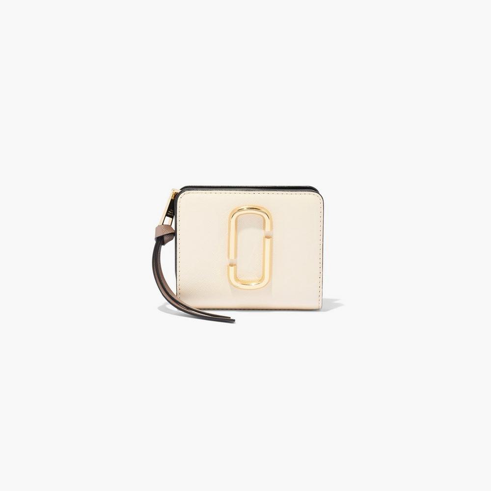 Marc Jacobs Mini Compact Wallet Women's Snapshot New Cloud White Multicolor Australia | VPU-315087