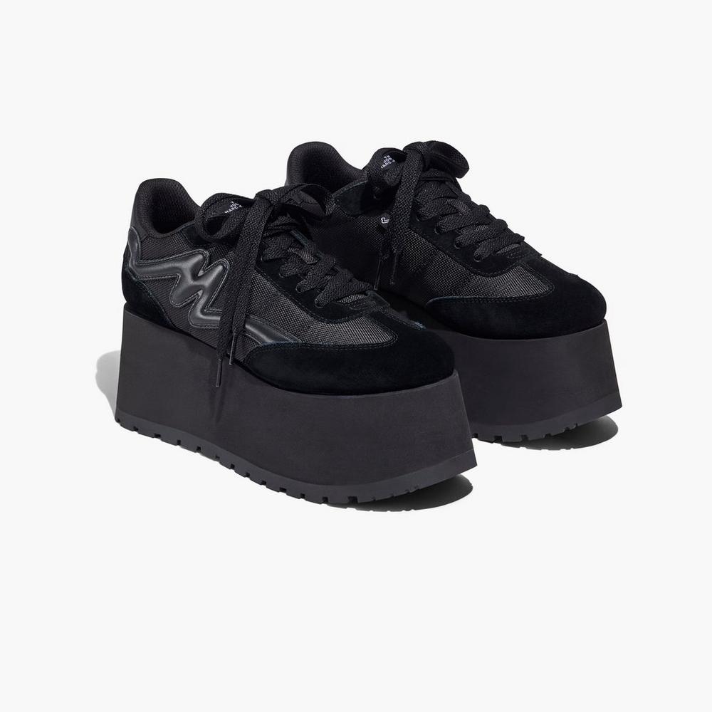 Marc Jacobs Platform Jogger Women's Sneakers Black Australia | CFB-295678