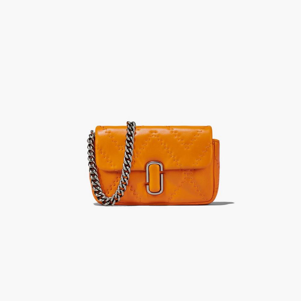 Marc Jacobs Quilted Leather J Marc Women's Mini Bag Darkorange Australia | CRY-160584