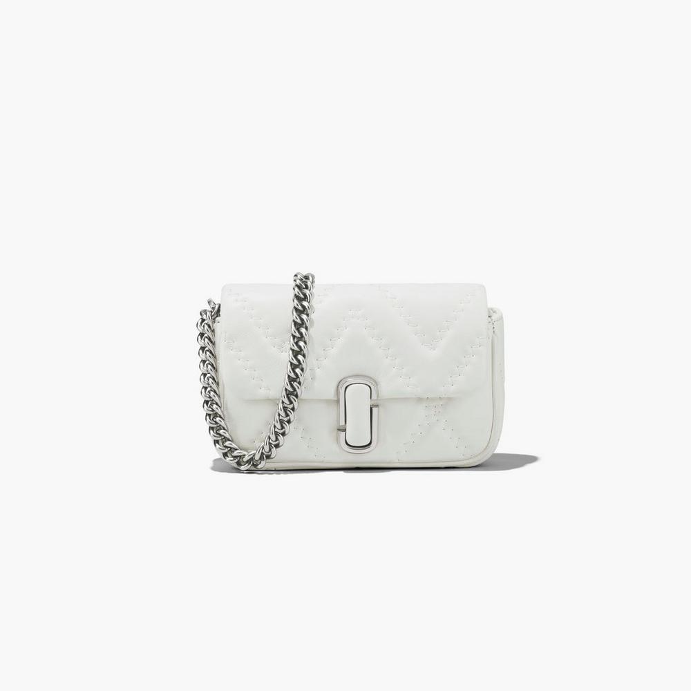 Marc Jacobs Quilted Leather J Marc Women's Mini Bag Cotton White Australia | MID-923854