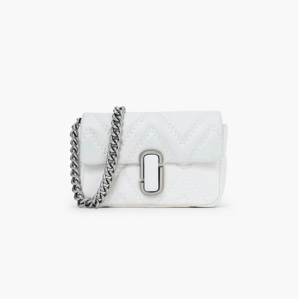 Marc Jacobs Quilted Leather J Marc Women's Shoulder Bag Cotton White Australia | OWR-039582