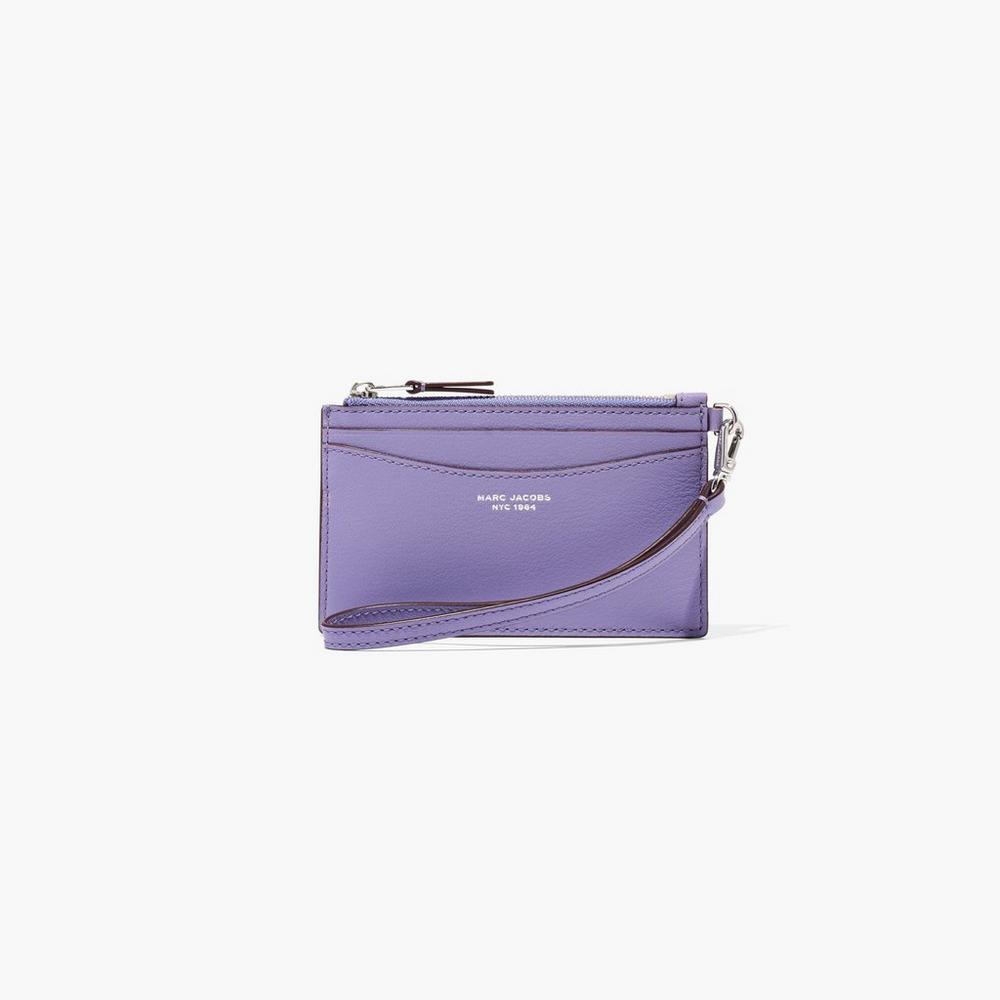 Marc Jacobs Slim 84 Top Zip Wristlet Women's Small Wallets Daybreak Purple Australia | IJW-094761