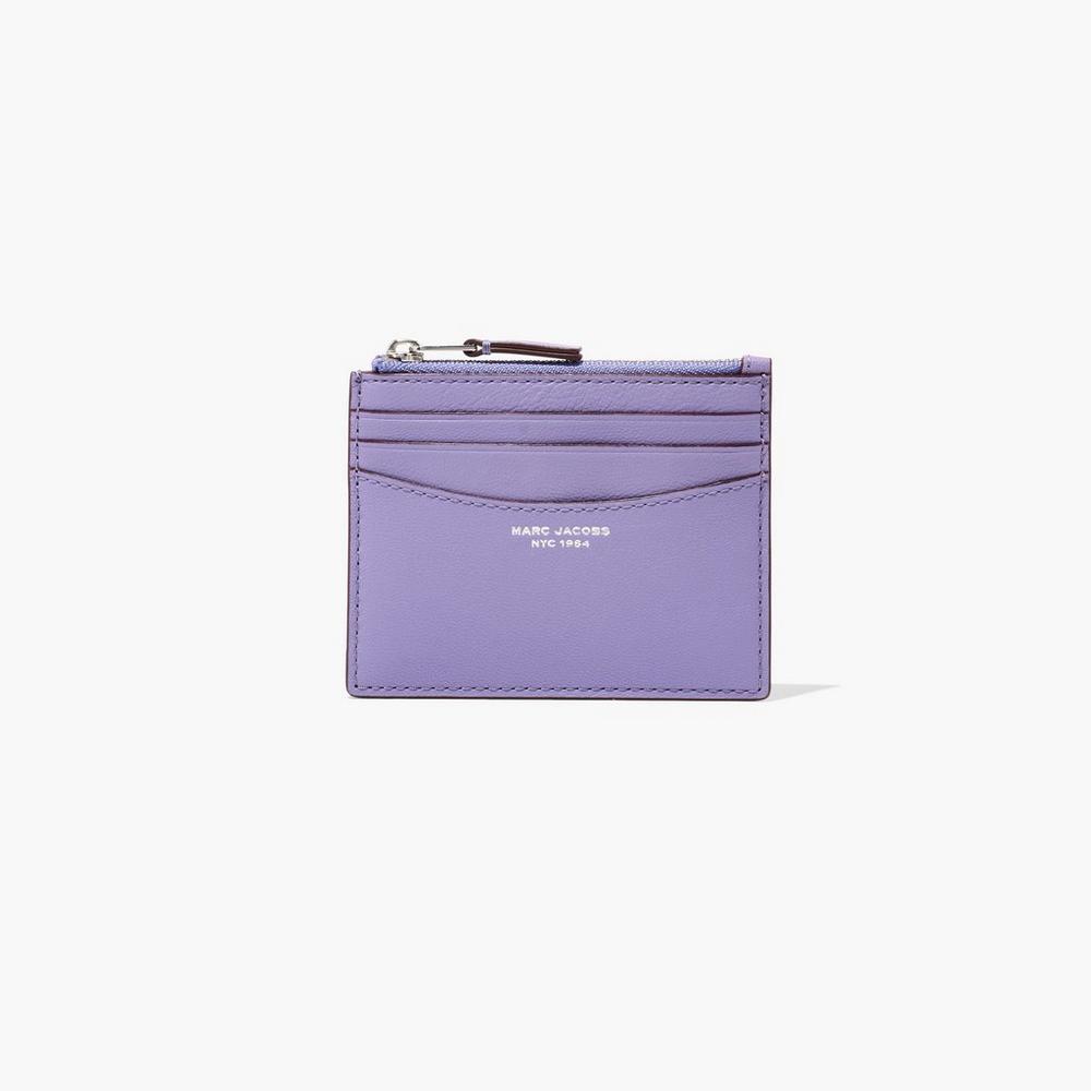 Marc Jacobs Slim 84 Zip Women's Card Case Daybreak Purple Australia | FAZ-316925