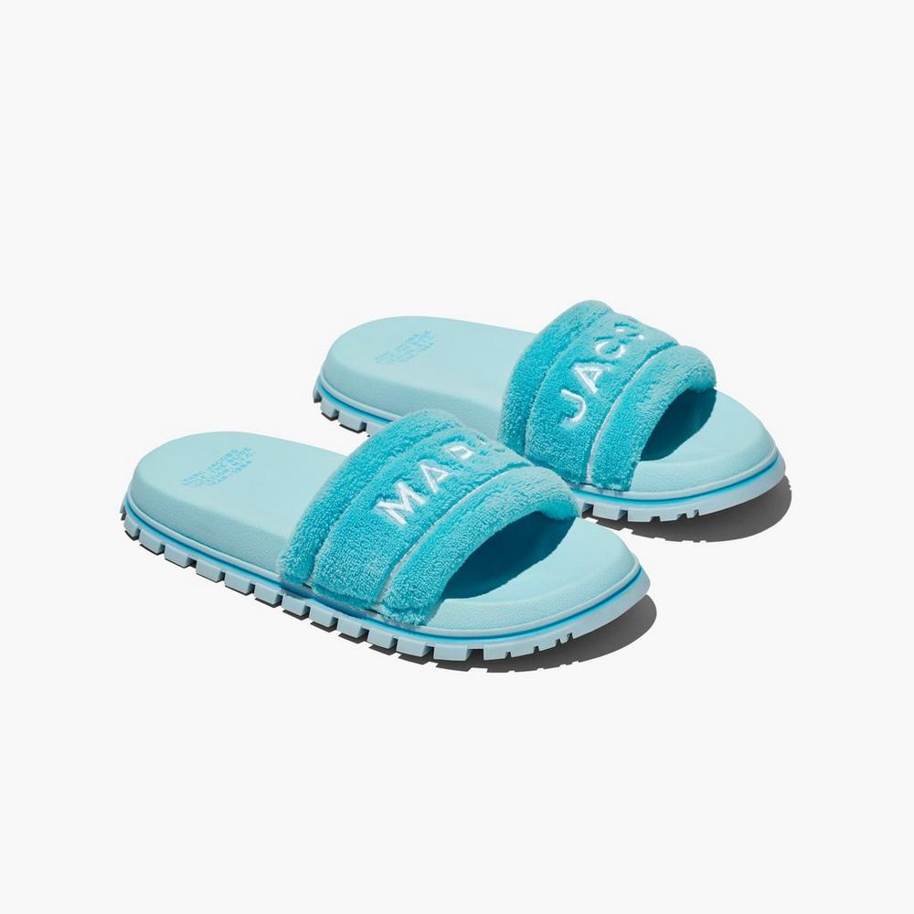 Marc Jacobs Terry Women's Slide Darkturquoise Australia | ZGV-508732